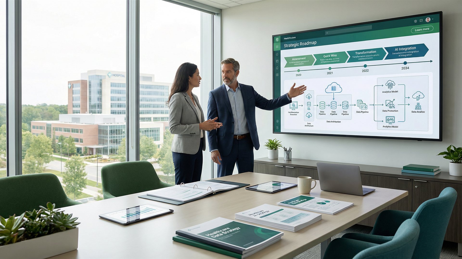 Healthcare data strategy and AI readiness planning services